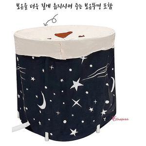 이동식욕조 반신 화장실 설치 스탠딩 시공 작은 크기 접이식 원통형 사우나 이동형 방석 쿠션 뚜껑 덮개opq