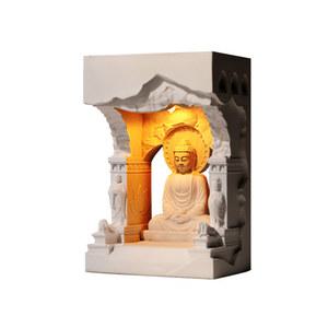 무드등 부처님 석굴암 여래 풍수 조명 테이블 LED 부처님상 부처 석고 장 캔들워머