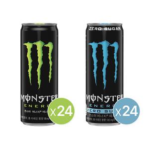 몬스터 에너지 그린 355ml 캔 24개+몬스터 에너지 제로슈거 355 캔 24개