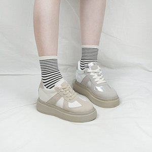 [디아]에드 독일군 키높이 스탠딩 통굽 스니커즈 9cm