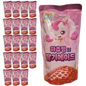 하츄핑의 딸기에이드 230ml x 20개 편의점 팩음료 아이스티