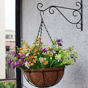 코코넛 행잉 철제 벽걸이 화분 분갈이 바구니 베란다 인테리어 공중식물 걸이화분 KL422