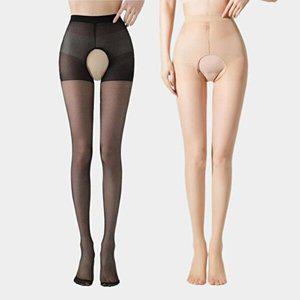 [셀러허브 1]조임없는 밑트임 오픈 뚫린 팬티 스타킹 2컬러