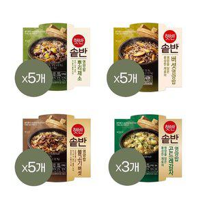 햇반 솥반 든든한끼 4종 18개 세트 (뿌리채소x5+버섯영양x5+불고기버섯x5+곤드레감자x3)
