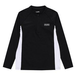 [소이]23M0414 블랙 반집업 래쉬가드 티 BK