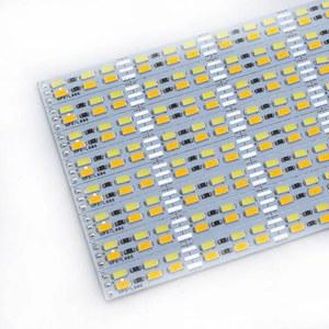 LED 단단한 스트립 바 라이트 4000K CCT 50cm 12V 24V 이중 행 144LED/m SMD 5730 5630 슈퍼 브라이트 웜 쿨 화이트
