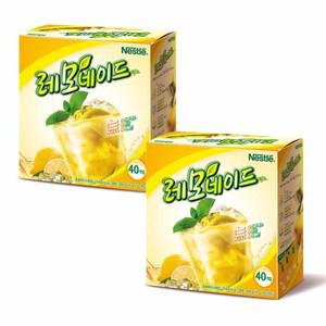 네슬레 레모네이드 40T+40T(총80개입)/스틱 개별봉지 여름엔 아이스에이드