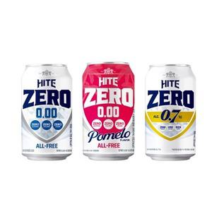 성인용음료 하이트제로 350ml 3종혼합 18개 오리지날 6개 포멜로 6개 0.7%논알콜 6개