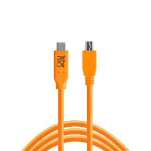 테더툴스 USB-C to 2.0 Micro-B 5-Pin 4.6m C타입 케이블/오렌지색