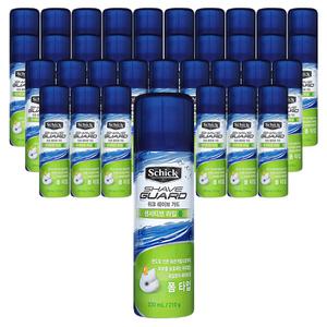 쉬크 쉐이브가드 센서티브 라임폼 220ml x 36개 쉐이빙 면도 거품 폼 크림 젤