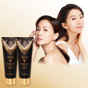 (2개)끌레드벨 원킬 브이 리프팅 마스크 70ml 블랙