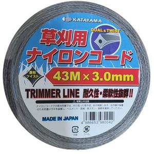 예초기 강철 와이어 일본 카타야마 예초기줄 끈 와이어날 43m 3.0mm 이중꼬임날