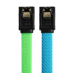 SATA3 일자형 케이블 0.5m 블루 NX1251 NX-SATA3-B05 [H@lu]