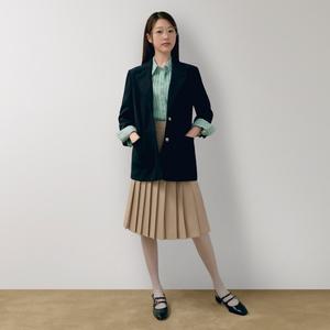[롯데백화점]케네스레이디 블랑모어 플리츠 스커트[장다아 착용] (EWSKOC01)