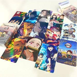 50장 풀박스 귀멸의칼날 홀로그램 카드 포카 포토카드 무한열차 렌고쿠 탄지로 아카자 극장판
