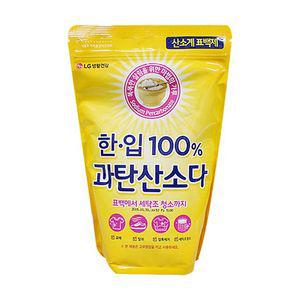 LG생활건강 한입100프로 과탄산소다 1KG 표백 세탁조 기청소 제 탈취 냄새 악취