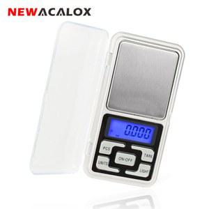 디지털 행잉 저울 NEWACALOX 미니 소형 정밀 골드 비쥬 스털링 실버 쥬얼리 보석 0.01 무게 전자 200g x 0.01g
