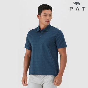 [PAT 남성] 스트라이프조직 카라 티셔츠_1I35105