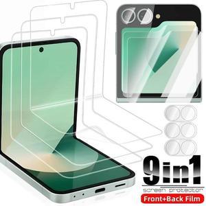 Flip 6 삼성 Galaxy Z Flip 6 Z 5 강화 유리 스크린 프로텍터 카메라 렌즈 필름 용 풀 커버리지 내부 하이