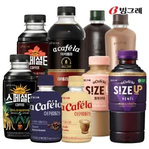 빙그레 아카페라 사이즈업 스페셜티 올데이 심플리 커피 음료수 /  돌체라떼 디카페인