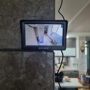 엑스뷰 홈CCTV 원룸 현관 복도 실시간 감시/간편한 DC5V USB전원/초소형카메라+모니터 1세트