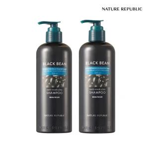 [네이처리퍼블릭/탈모샴푸] 블랙빈 탈모증상 개선 샴푸 520mL 2개 