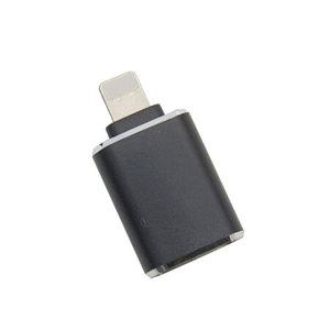 Coms 아이폰 전용 8 핀 OTG 젠더 블랙 USB 장치 기기 연결