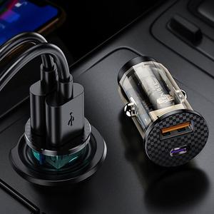 QC4.0 48W PD 2포트 차량용 시거잭 고속충전기
