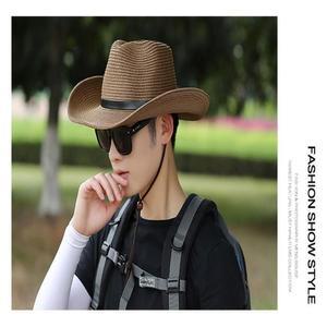 [OFLP1257]차단 남자 자외선 카우보이 챙넓은 밀짚모자
