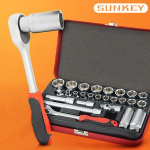 썬키 렌치세트 복스알 라쳇핸들 오뚜기형 27pcs SSR-27