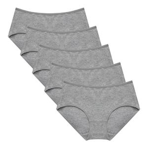 데일리 순면팬티 5P 무지 삼각 여성 면 팬티