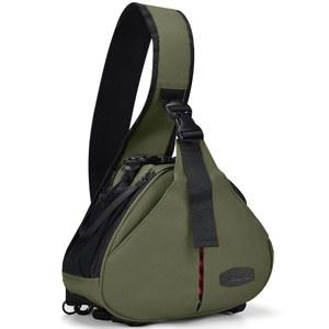 CADeN 카메라 가방 슬링 백팩 케이스 방수, 레인 커버 삼각대 홀더 포함, DSLR /SLR 미러리스 카메라(캐논 니콘 소니 펜타스) 및 액세서리 그린 지원
