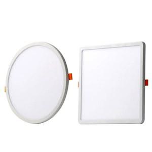 초박형 원형/정사각형 LED 패널 조명, 6W 8W 15W 20W 알루미늄 천장 매립형 다운라이트 AC 85-265V 조정 가능한 개방형 구멍