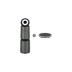 [LG] 퓨리케어 오브제컬렉션 AS355NGNAM AI+ 360도 공기청정기 M 필터 114㎡ + 무빙휠 세트 / KN