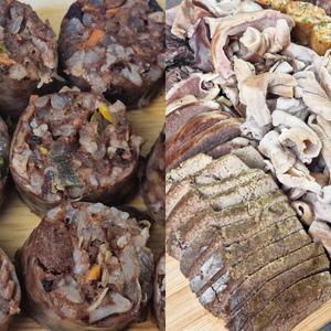 남도 전통방식  토종순대 1kg + 모듬내장 1kg