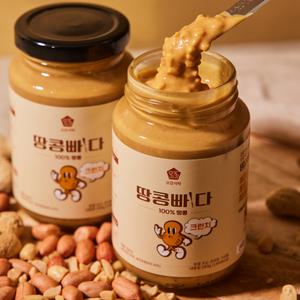 땅콩빠다 크런치 260g 무가당 100% 땅콩버터 무염 무첨가