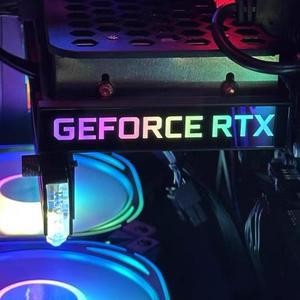 ARGB GPU 측면 패널 RTX 4090 미니 VGA 라이트보드 RX6800/6900XT GTX ROGMOD PC 조명 백플레이트 AURA SYN