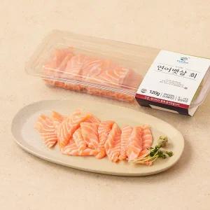[냉장][노르웨이] 숙성 연어뱃살 회 (120g)