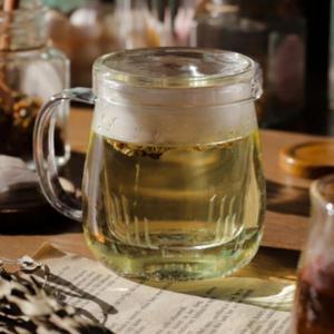 400ml 티머그 유리잔 내열 홈카페 카페용컵 유리컵 녹차잔