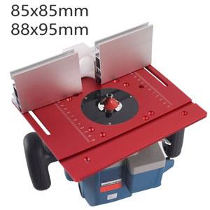 브래킷 플레이트 슬라이딩 88x95mm 프로파일 목공 85x85mm 라우터 삽입 테이블 알루미늄 대형 벤치 펜스