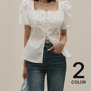 다바걸 / 코르젯 퍼프 블라우스 2color