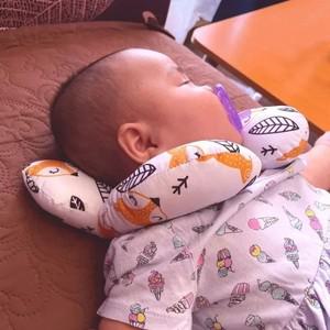아기 베개 보호 여행 자동차 좌석 머리 목 지원 신생아 U 모양 받침 유아 쿠션 0-3 년