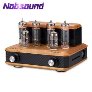 Nobsound 6P15 EL84 블루투스 파워 엠프 뮤직 앰프 우드 진공관 빈티지
