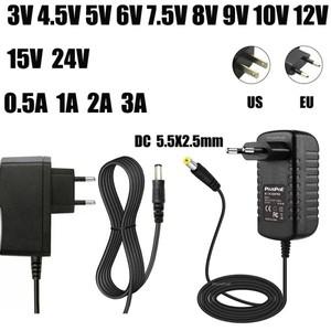 전원공급장치 AC110240V DC 5V 6V 8V 9V 10V 12V 15V 24V05A 1A 2A 3A 범용 전원 어댑터 공급 충전기 EU 미