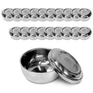 스텐 밥그릇 식당 밥공기 대용량 20P 보온 식당용 이중