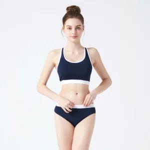 베이직엘르 여성인 래쉬가드이너 브라+팬티 수영복세트 BEL-S230N