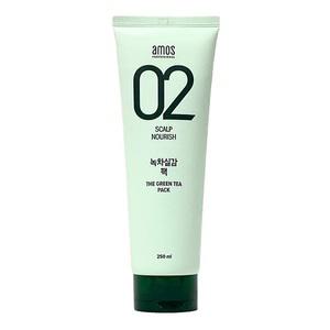 아모스 녹차실감 모이스처라이징 팩 250ml, 1개_AM