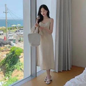 핫핑 기브닝 반팔 크롭자켓+슬리브리스 트임 나시 원피스set
