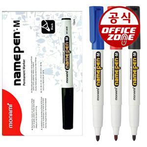 모나미 네임펜M 굵은글씨용 (12개) 유성 필기