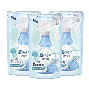 페브리즈 섬유탈취제 강력탈취 실내건조 프레시클린향 리필 320ml 3
